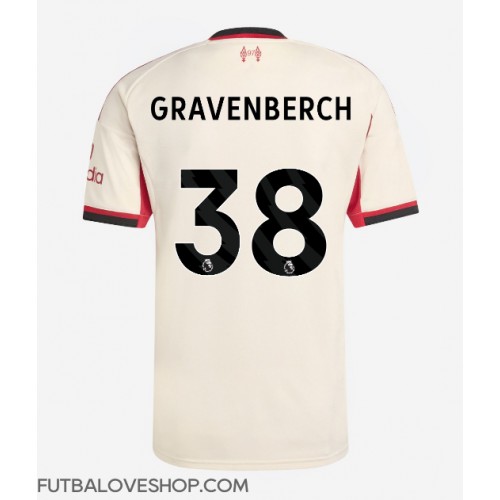 Dres Liverpool Ryan Gravenberch #38 Preč 2025-26 Krátky Rukáv